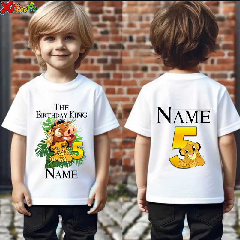 Summer Clothing Name - Camisas de cumpleaños para niño, trajes