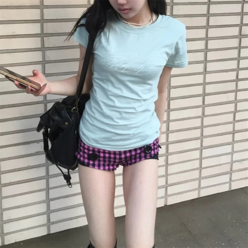 Camiseta de manga corta Y2K pa - Summer Clothing New Look reseña y precio