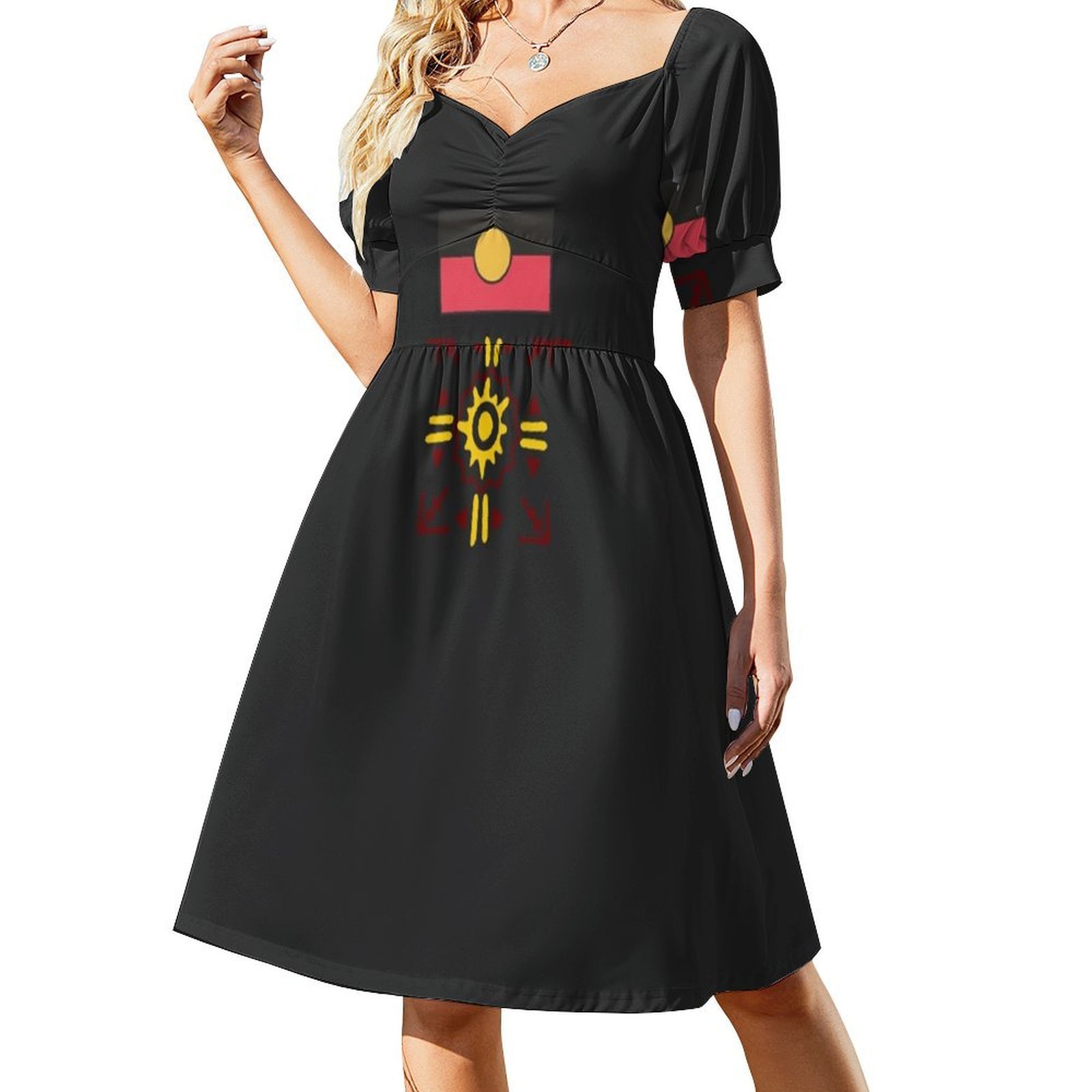 Minivestido aborigen de estilo - Summer Clothing Women Australia reseña y precio