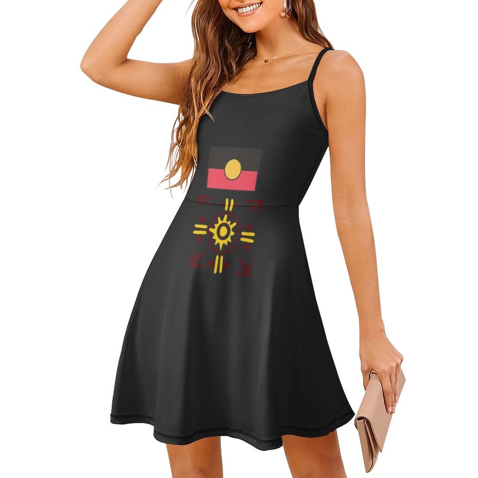 Minivestido aborigen de estilo - Summer Clothing Women Australia reseña y precio