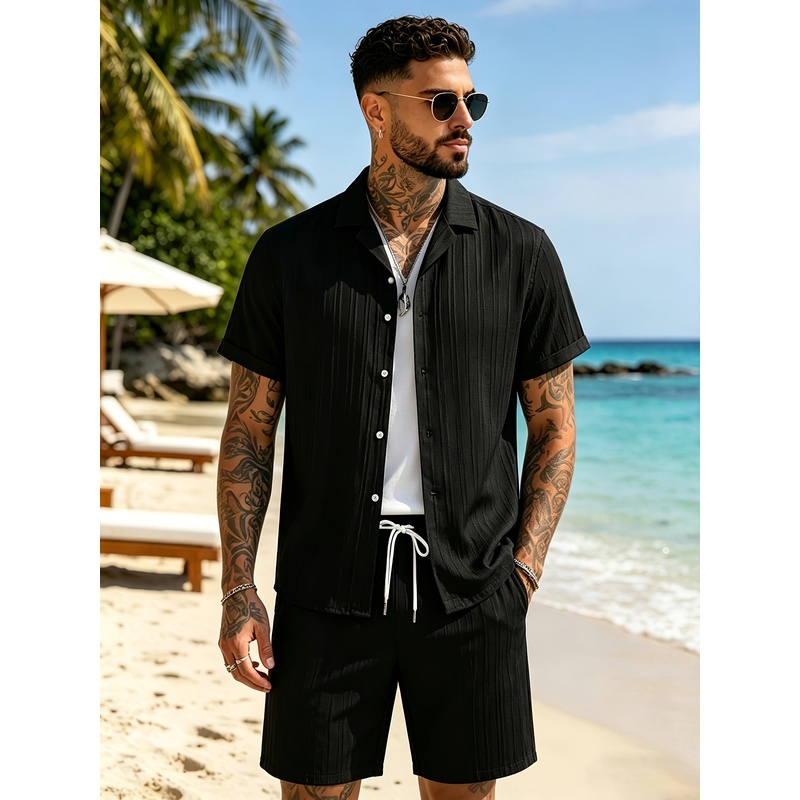Conjunto de traje informal de  - Summer Clothing For A Beach reseña y precio