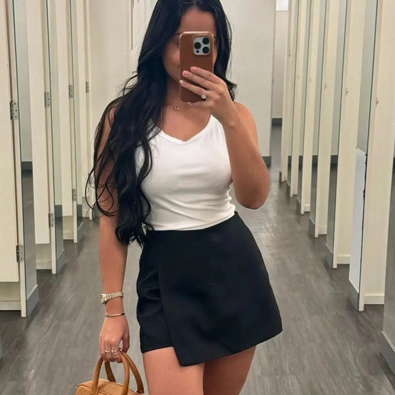 HXAO falda blanca y negra, pan - Summer Zara reseña y precio